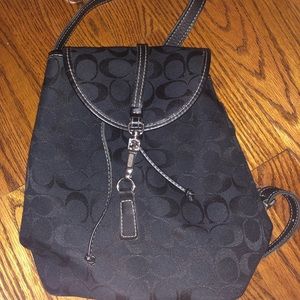 COACH Black Backpack